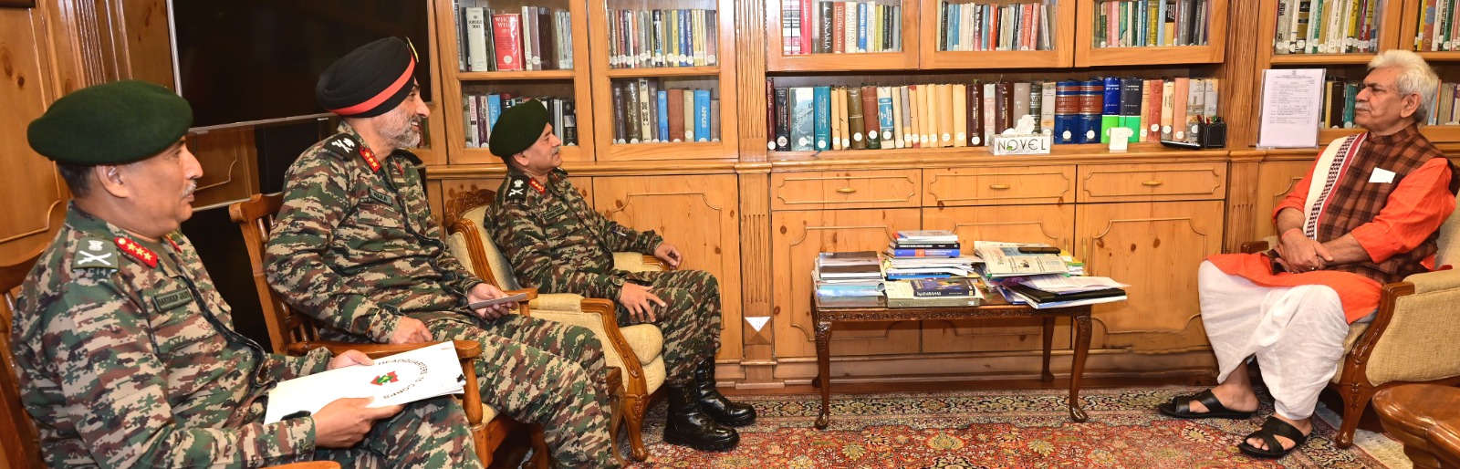 'GOC-in-C Northern Command calls on Lt Governor*'